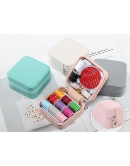 Комплект за шиене игли конци щипки 46 части